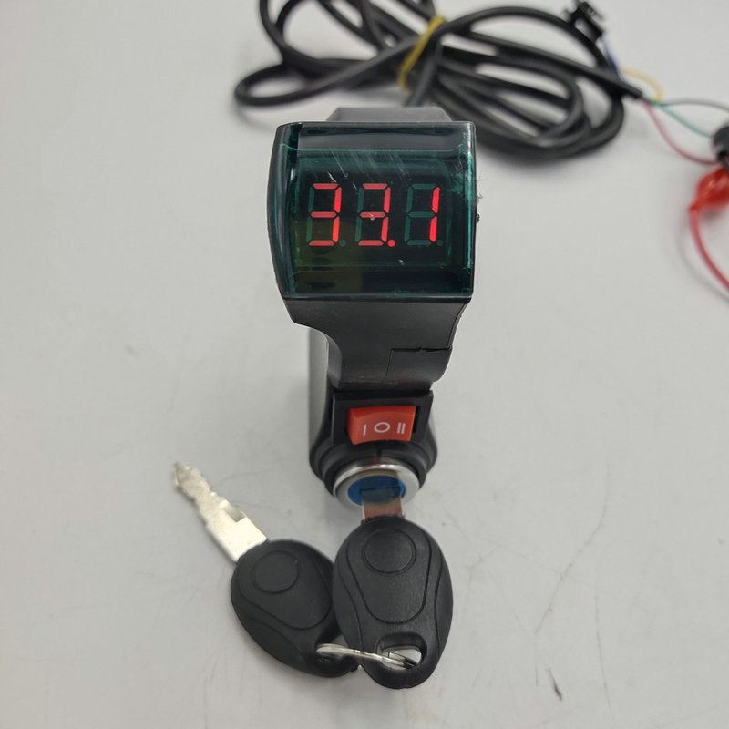 Thumb Shifter+On-Off/Cruise/3 Speed Switch+Battery Voltage Display Voltmeter+Lock Electric Bike Scooter TRICYCLE Diy Parts