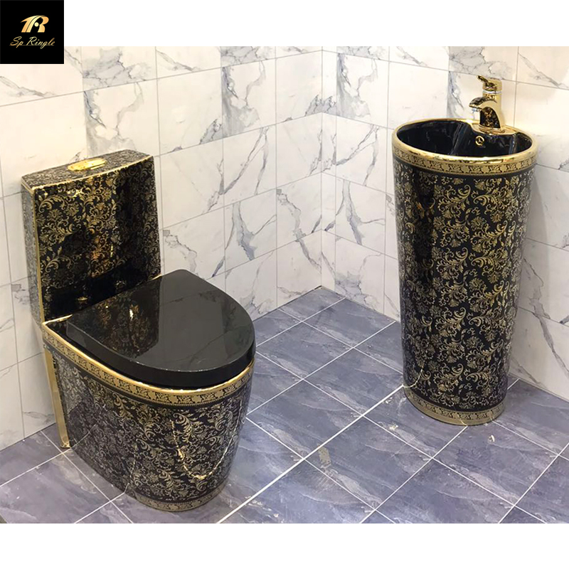 Bathroom classic floor mount toilet tank wash basin/wash basin toilet/toilet basin combination