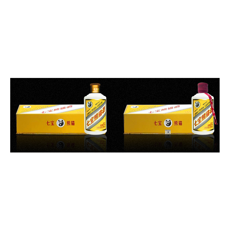 Promotional 100ml/bottles gift box selling maotai flavor chinese liquor Shanghai Qibao Panda Liquor