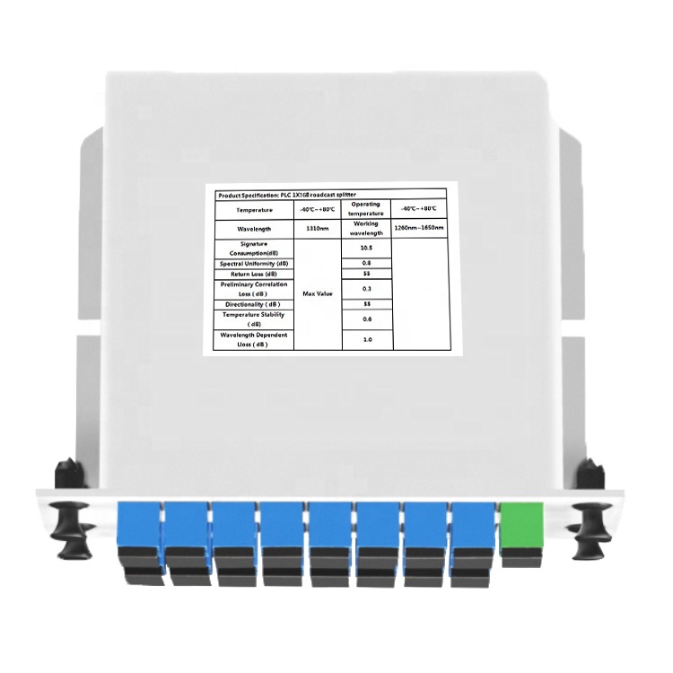 FTTH Epon Gpon LGX кассета типа 1*4 1*8 1*16 1*32 SC UPC волоконно-оптическая коробка ПЛК сплиттер