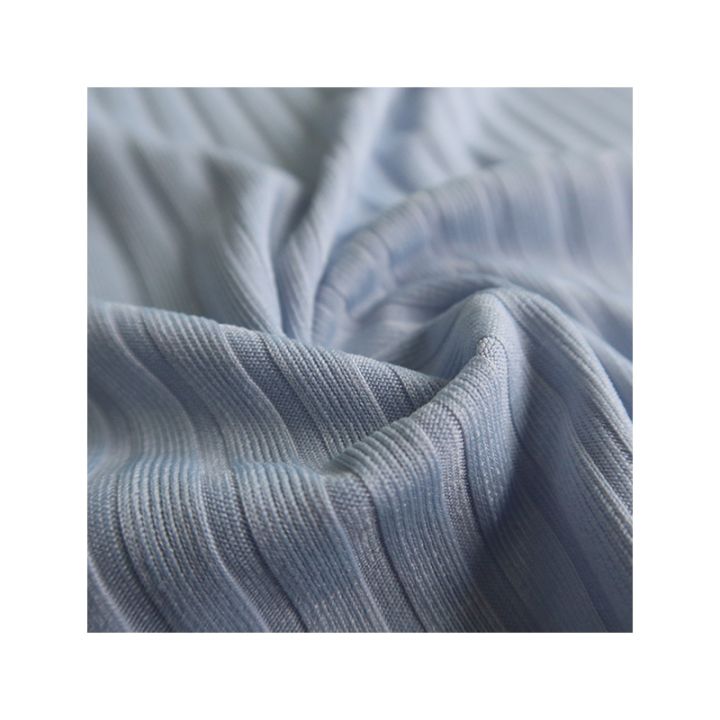 Comfortable and best-selling 93% polyester 7% spandex knitted fabric knitted ribs suitable for clothing production