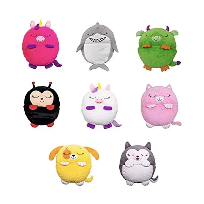 54 Inches 8 Styles Plush Toy Winter Kids Sleeping Bag Happy Nappers for Sale
