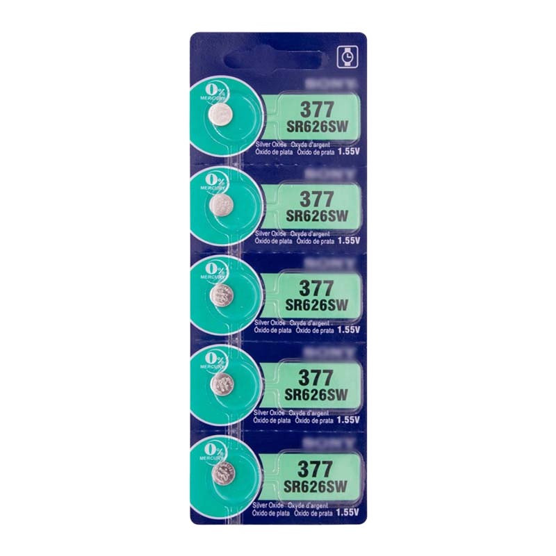 New selling Cheap Price 1.55V Button Battery 0% Hg 377 button cell SR626SW ag4 watch for sony