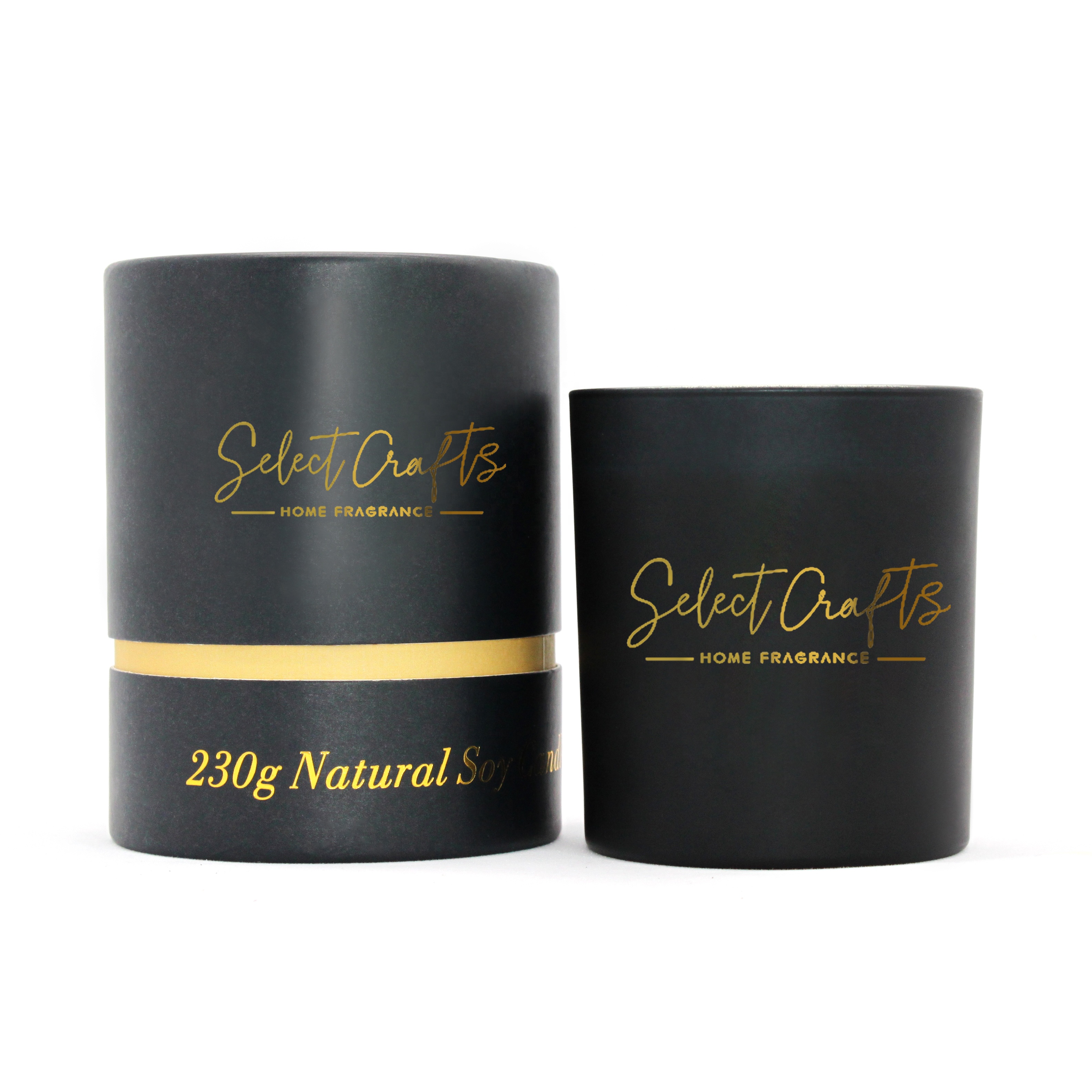 luxury black glass candle jars with lid
