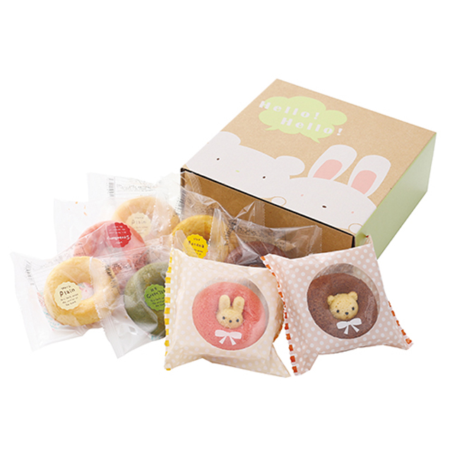 Low calories banana flavor food wholesalers sweet snack donut packing