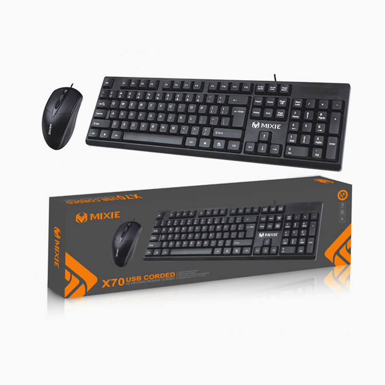 X70 Wired Mouse и Keyboard Set, USB, Laptop, Desktop, Computer, Office, Business, stock Supply