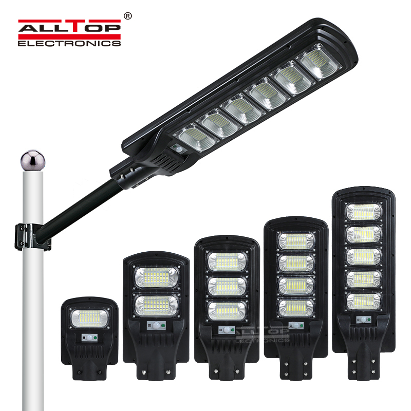 ALLTOP интегрированный уличный дорожный фонарь ABS 50 Вт 100 Вт 150 Вт 200 Вт 250 Вт 300 Вт все в одном светодиодный солнечный уличный фонарь