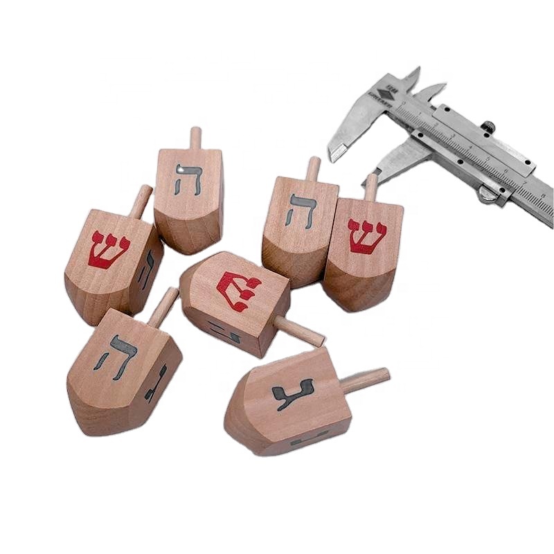 Оптовая продажа, настраиваемая игрушка-Спиннер Dreidel, гироскоп, hanukah, деревянный Спиннер, игрушки для детей, игрушка, Спиннер, фиджет для детей