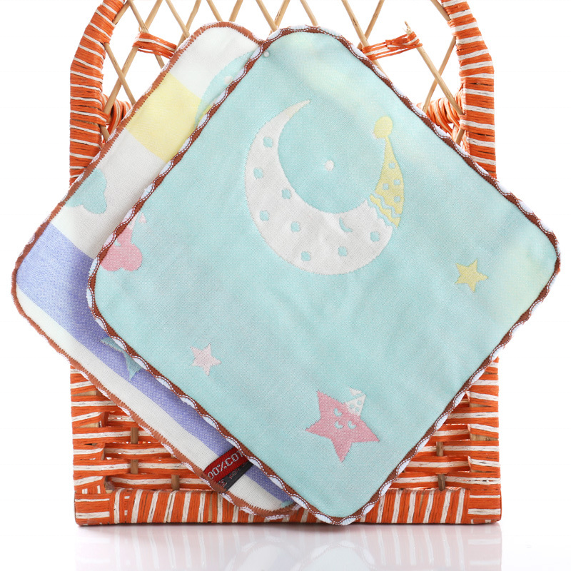 Super water absorption rate baby square face washing towel