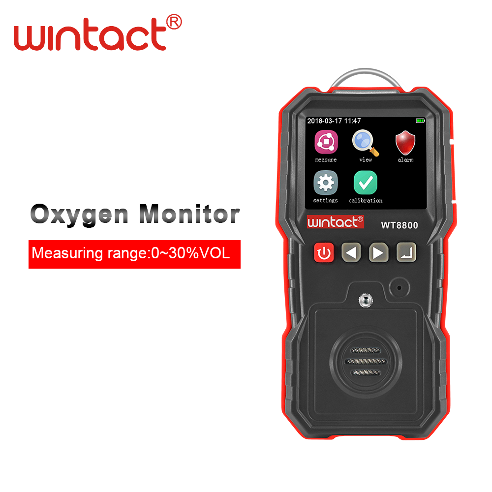 WT8800 портативный промышленный кислородный монитор для O2