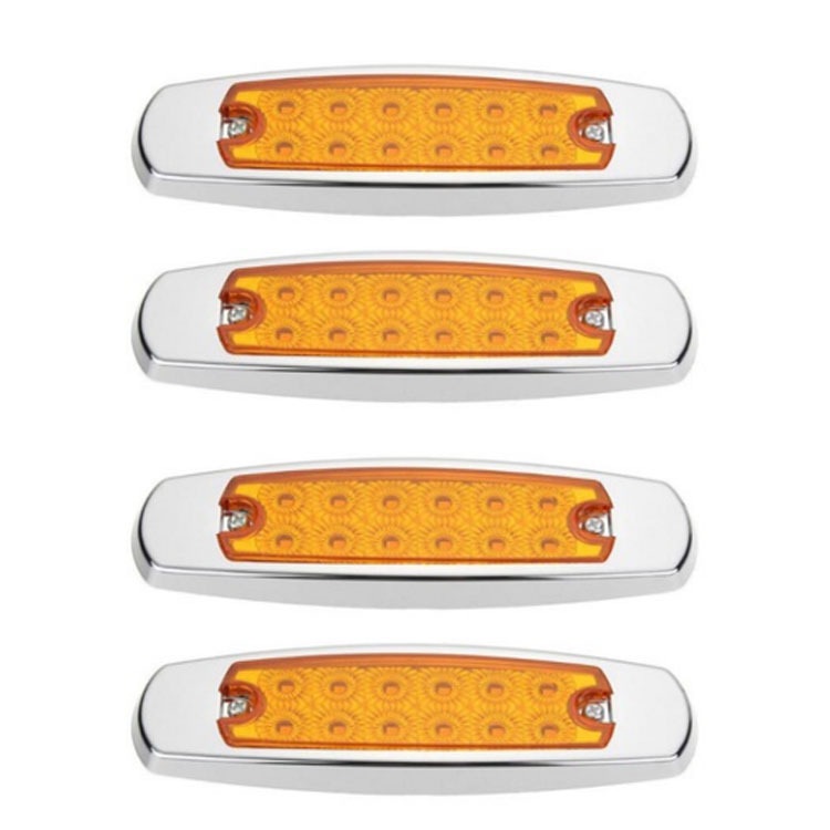 Новое поступление 12smd белый желтый красный боковой светодиод 24 в 12 В Светодиодная лампа для прицепа грузовика прицепа