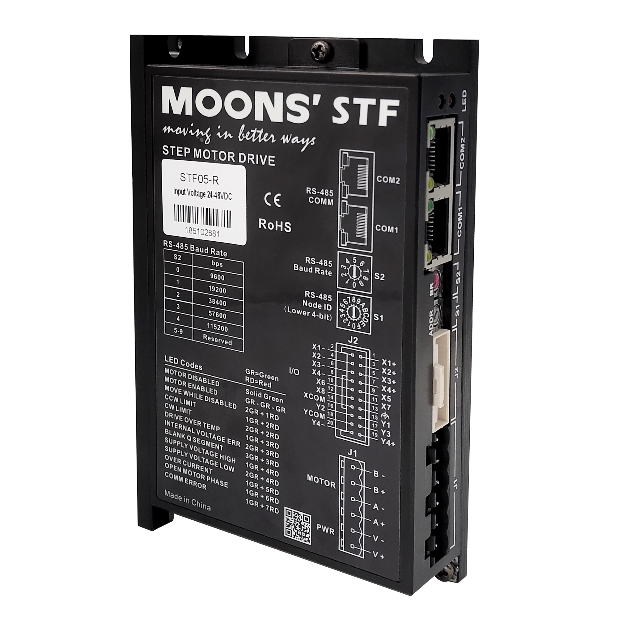 Лун высокая производительность 24-70VDC 10a шаговый привод Modbus RS-485 CANopen EtherNet/IP EtherCAT 2 Фаза Драйвер Шагового Электродвигателя
