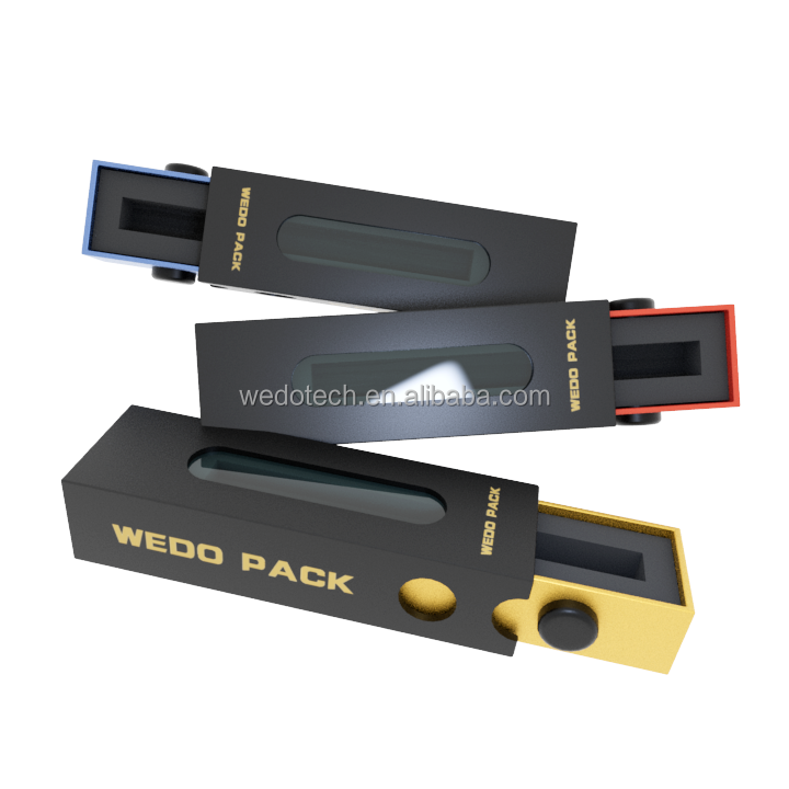 Custom disposable 0.5ml 1ml Childproof cartridge packaging Child Resistant carts Sliding CR paper Box
