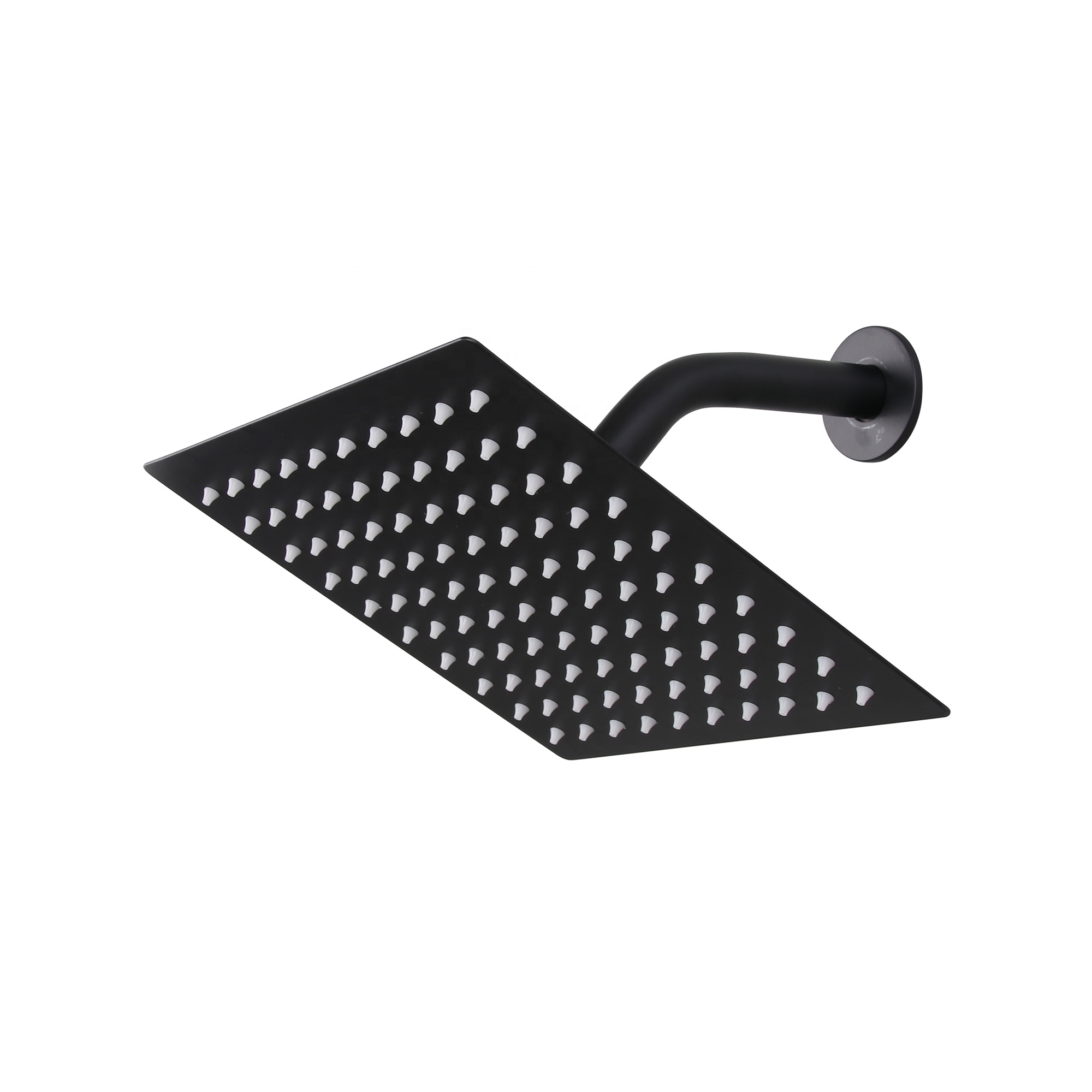 New Arrival Cold Hot Water Black Color Wall Mount Stainless Waterfall Shower Head
