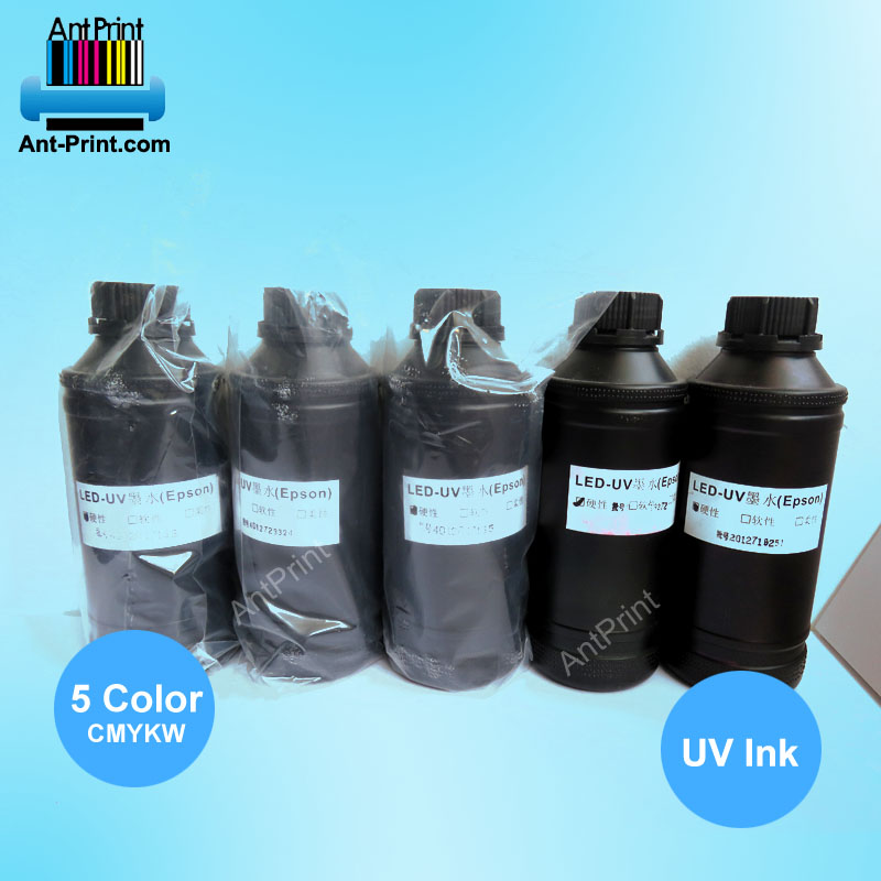 Antprint 1000 мл Светодиодный УФ чернила для Epson Dx5 Dx7 DX10 xp600 1390 1800 R1900 L1800 L800 L805 R330 R280 R230 УФ чернила для принтера Цена