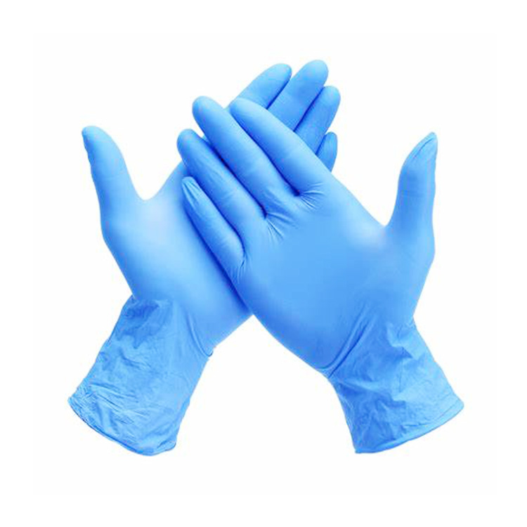 China wholesale pure nitrile gloves 100 pcs per box safety powder free nitrile gloves