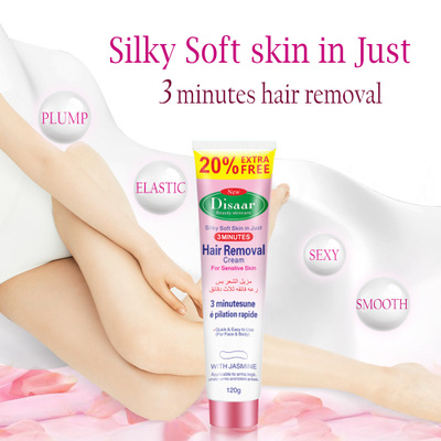DISAAR Not Permanent Hair Removal Cream Removes Armpit Arms and Feet Hair Softly Does Not Stimulate Skin 120g