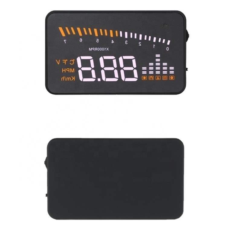 3,5 дюймовый OBD2 X5 дисплей на лобовом стекле с легкой вилкой на вторичном рынке OBD2 автомобильный дисплей на лобовом стекле