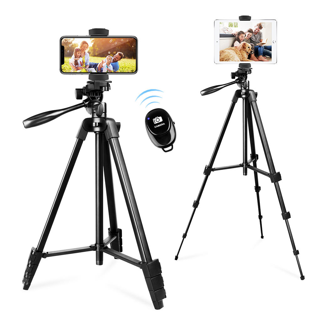 UEGOGO T9 57 дюймов мини-штатив для телефона портативный легкий алюминиевый штатив с универсальным держателем для сотового телефона с пультом дистанционного управления