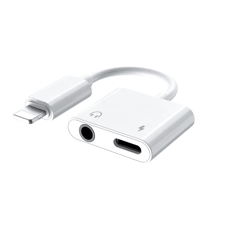 2 in 1 3.5mm Jack Headphone Audio Adapter For iPhone 11 X 8 Plus Aux Charger Splitter Adapter Connector Charger Cable
