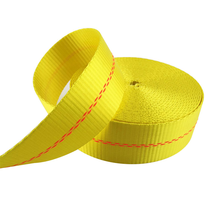 Custom 50mm High Strength Polyester Safety Webbing Sling For Lifting Belt