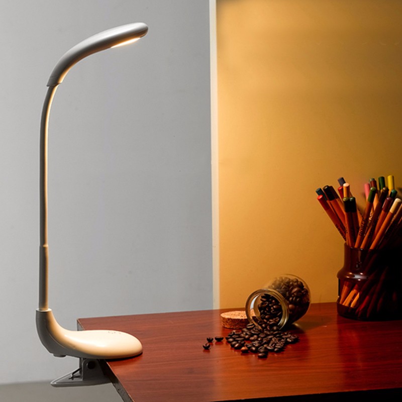 Перезаряжаемый гусиная шея исследование USB LED Клип на LED Настольная лампа с зажимом