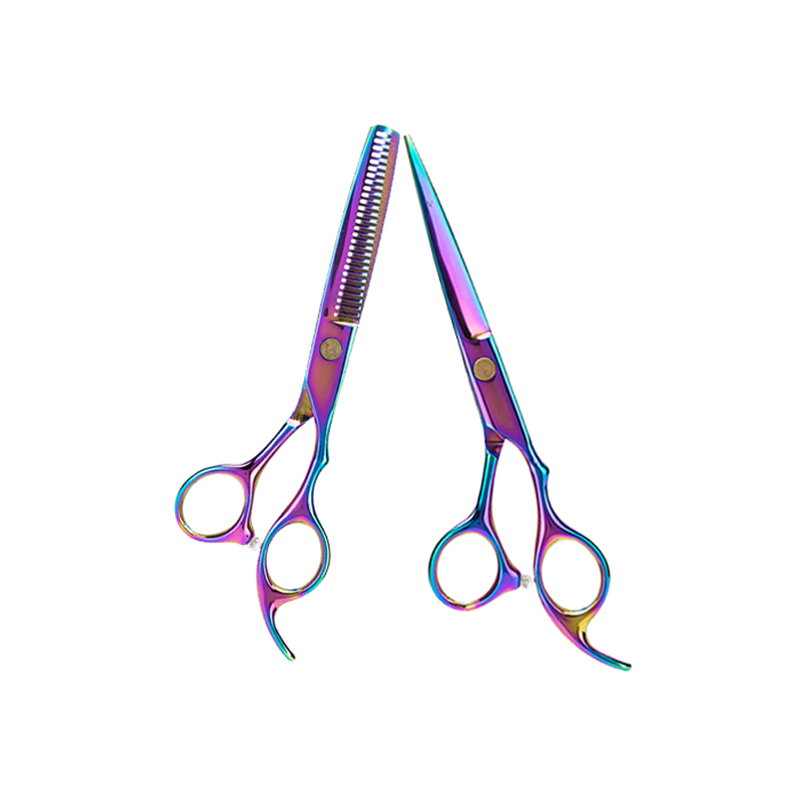 Amazon hot sale hairdressing scissors sharp head barber 6 inch hair scissors set