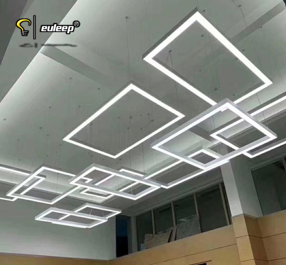 Прямоугольная форма led линейный свет led подвесной светильник подвесной линейный свет современный