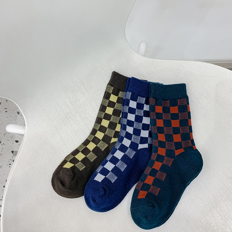 Kids Custom logo Children vintage socks kids packing kids crew socks for spring winter autum