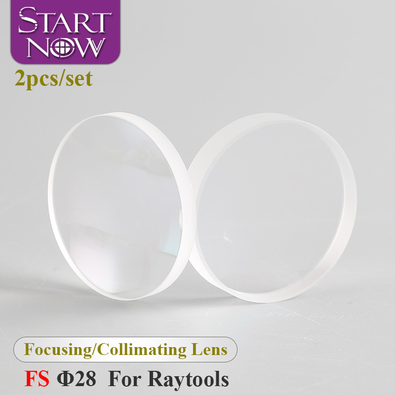 Startnow 2 шт./компл. D28 F75 100 125 150 1064nm FS волоконный лазер, линза с фокусом для лазерной режущей головки Raytools Precitec WSX