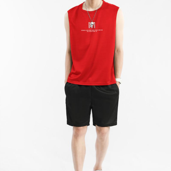 HG Wholesale 2021 Korean Summer Sleeveless Blank Plain Street Men's Sport T-Shirt Workout Fitness Tank Top
