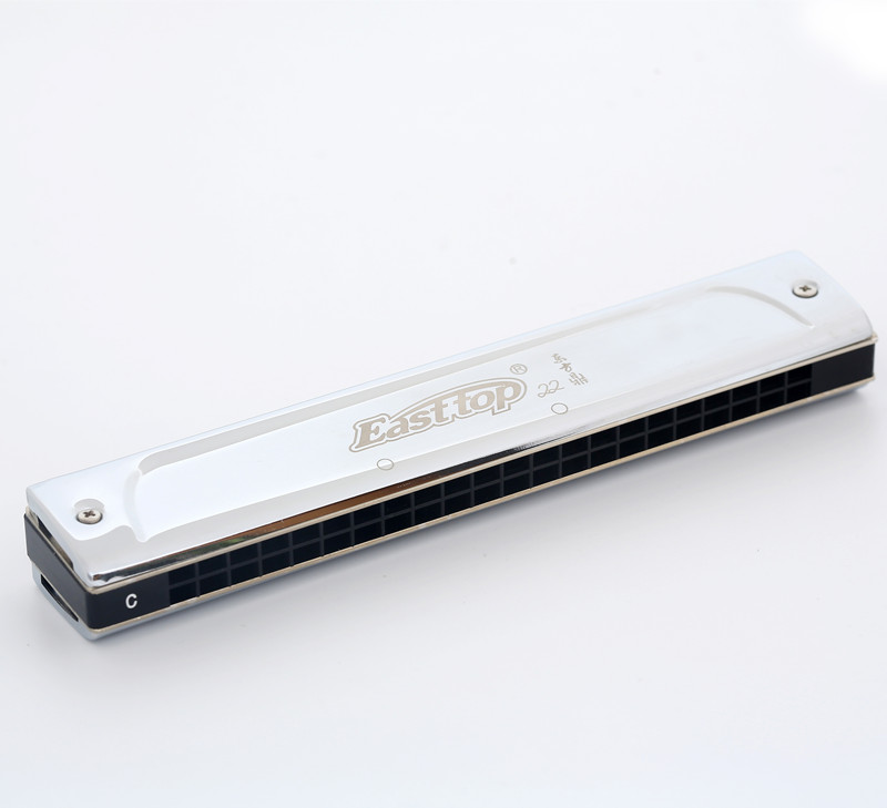 Лидер продаж, губная гармошка tremolo Easttop с 22 отверстиями для практики