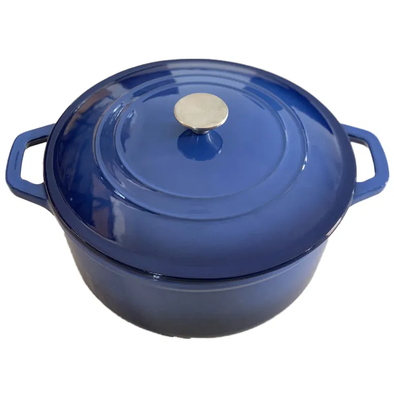 Unique Navy Blue High Quality Enameled Dutch Oven  Cast Iron Casserole Pot With Lid