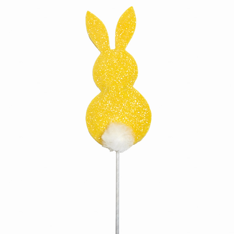 Easter Party Gardening Flower Arrangement Decoration Rabbit Paper Bamboo Stick Floral Easter Floral Picks