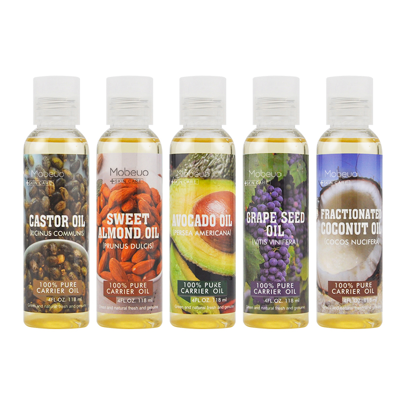 100% Pure Carrier Oil Customized Label Herbal With Castor,Sweet Almond,Avocado,Grape Seed,Coconut For Skin And Hair Care
