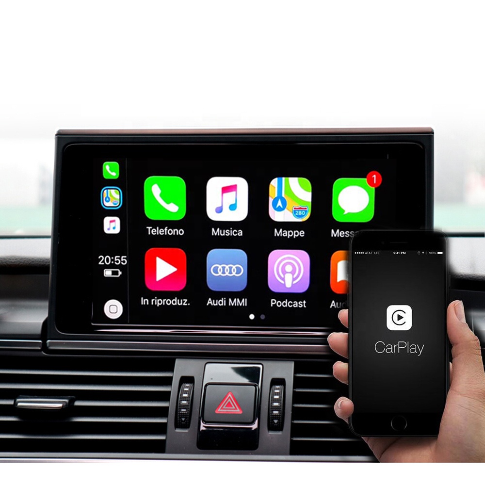Автомобильный мультимедийный беспроводной модуль Apple Carplay 3GMMI/MIB для AUDI A6 C6 C7 A7 CarPlay IOS13 Android автомобильный интерфейс видеокамеры