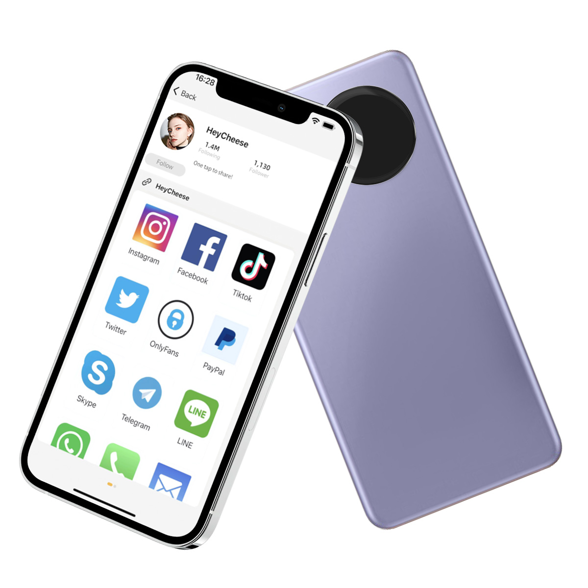 Пользовательский размер NFC стикер читаемый и записываемый с социальных сетей бесплатное приложение HeyCheese
