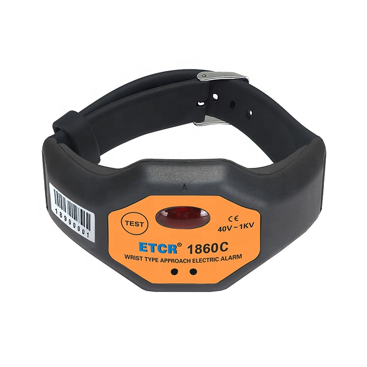 ETCR1860C низкое напряжение, тип запястья, близкая электрическая сигнализация, Бесконтактный диктор, детектор безопасности переменного тока 40-1 кв