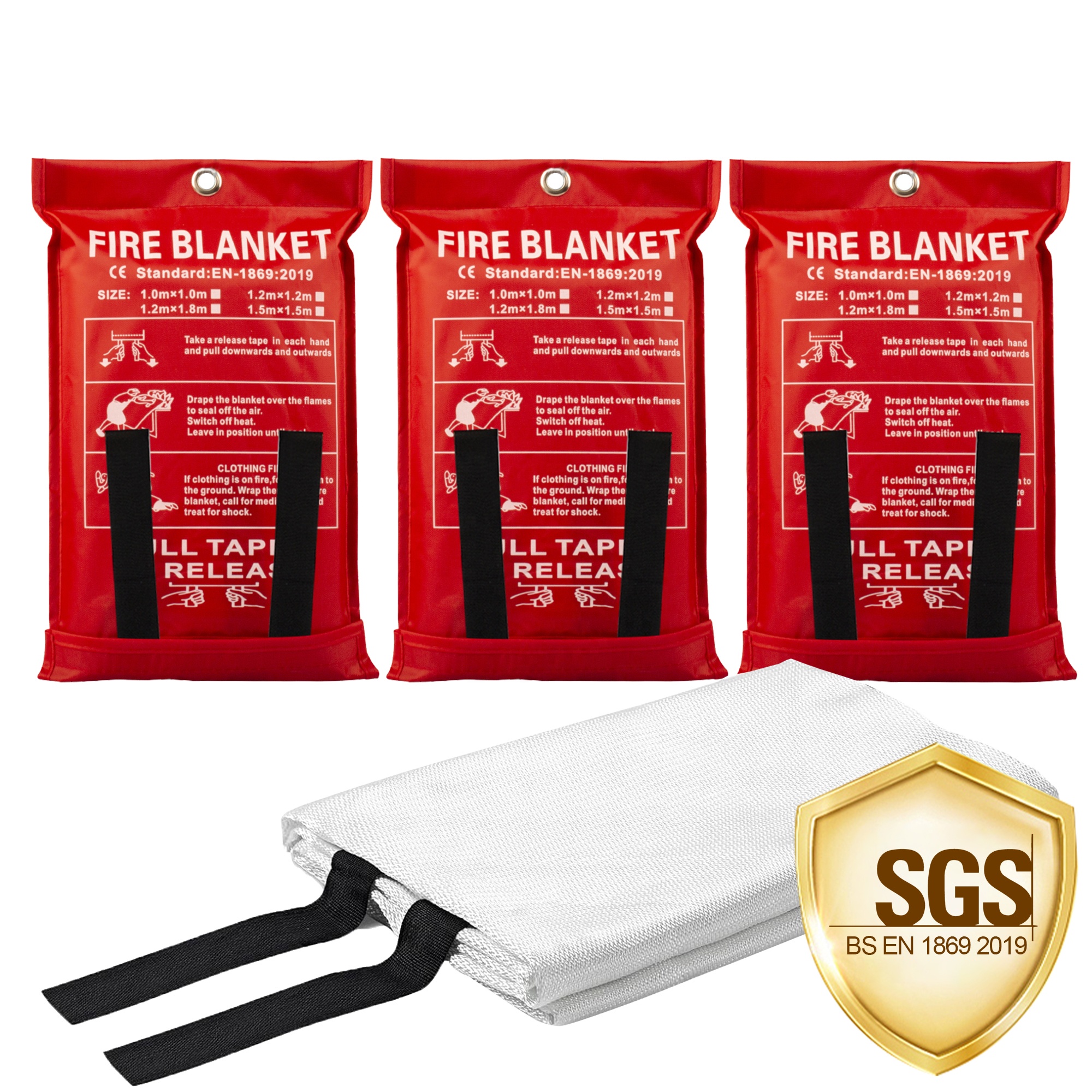 Quickly Extinguish Grease Fires Kitchen Fire Blanket