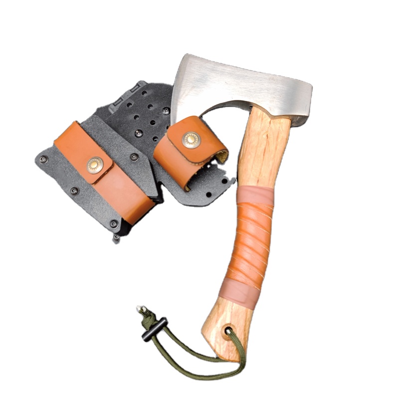 Factory direct high quality camping axe short wooden handle axe multifunctional