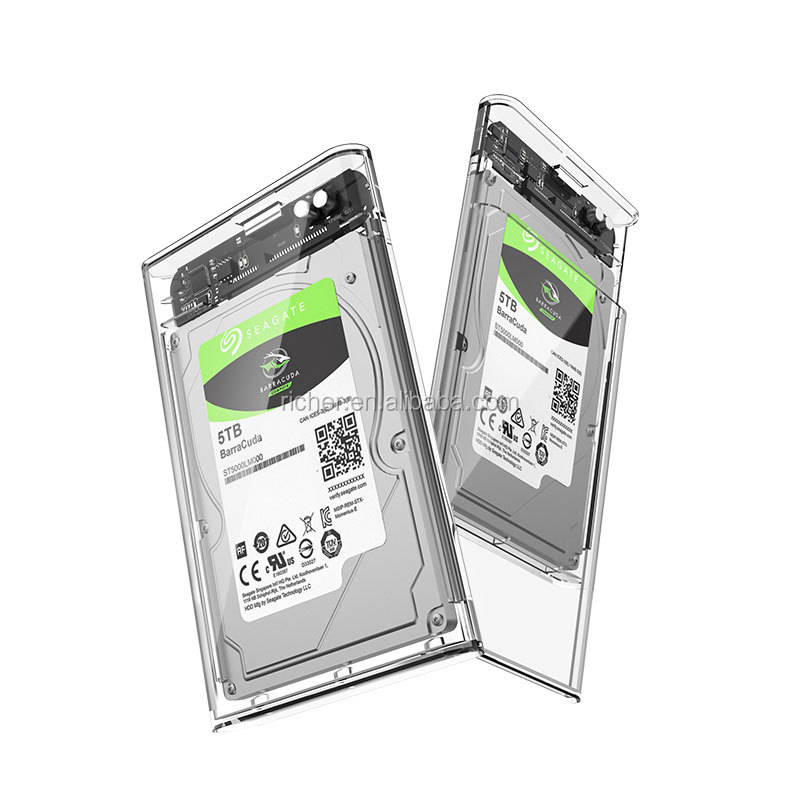 Производство 5 Гбит/с 1 ТБ 2 ТБ 2,5 "дюймовый жесткий диск внешний SATA для USB3.0 HDD жесткий диск чехол для хранения коробка Nvme корпус для жесткого диска