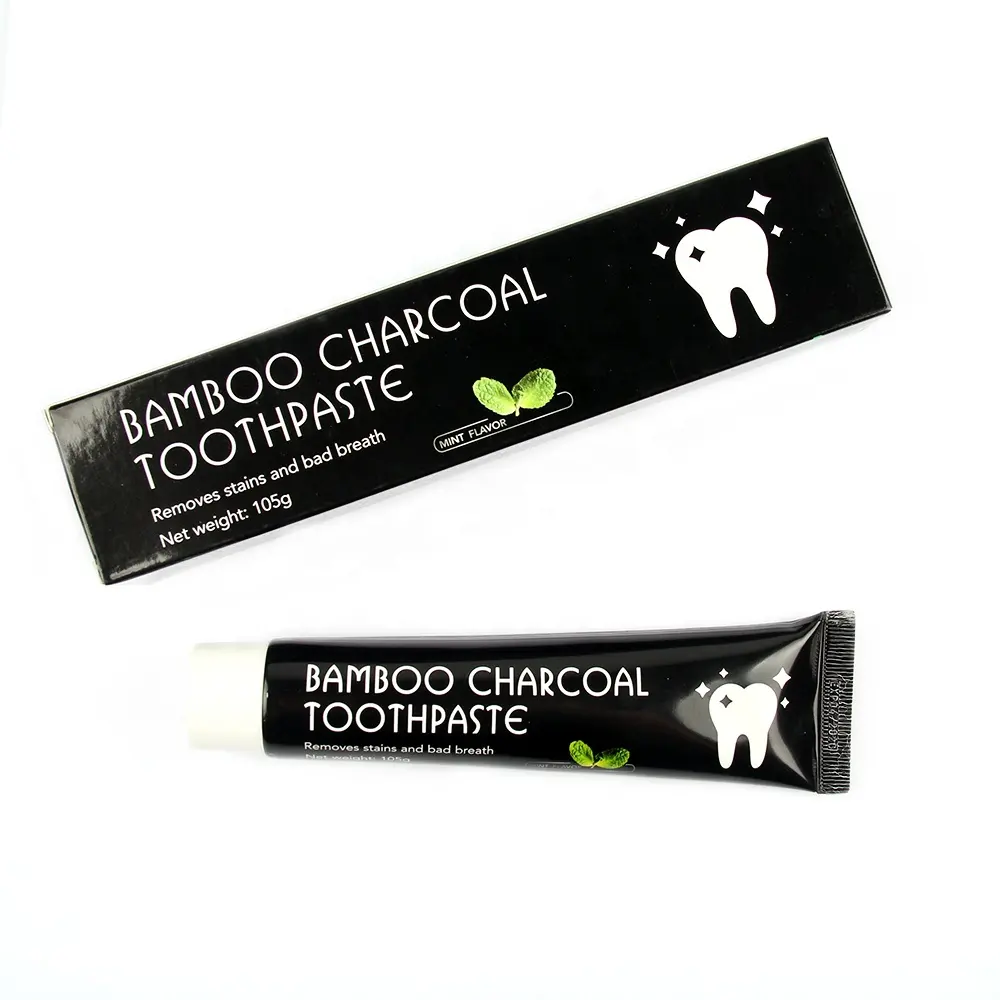 2021 New Product Fluoride Activated Coconut Charcoal 105g Teeth Whitening Toothpaste Private Label