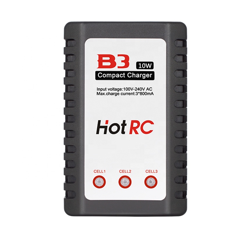EU/US Plug Balanced battery charger HOTRC B3 Pro Compact 2S 3S Lipo Power Supply Charger for RC Helicopter
