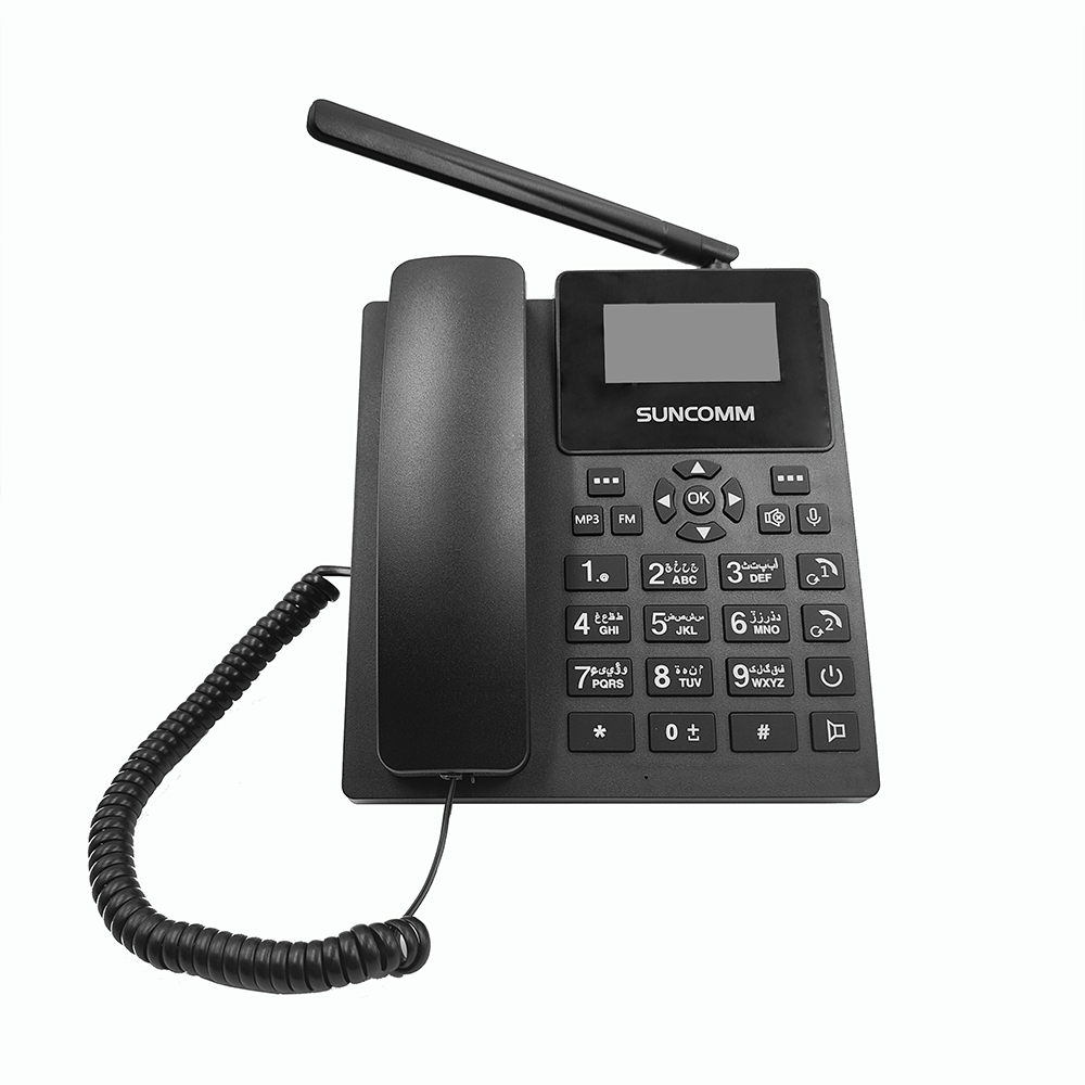 Wireless telephone SUNCOMM G718 Wireless Desktop phone with FM MP3 MUTE RECORD multi language