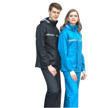 Factory price wholesale raincoat suit with pants printing logo from China