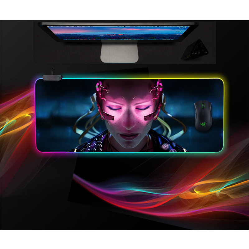 Quanbao, высокое качество, индивидуальный игровой коврик для мыши, rgb, большой резиновый коврик для мыши