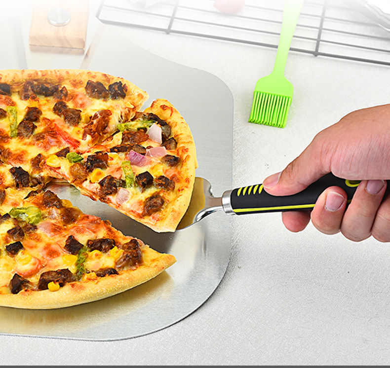 RAYBIN custom high quality 3pcs 12 x 14 square premium Flour cut pizza turning peel set with cutter