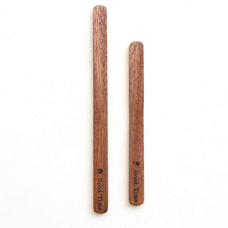 Wholesale Eco Simple Acacia Stirring Piece Solid Wood Coffee Milk Tea Long Handle Stirring Stick Ice Cream Stirring Spoon