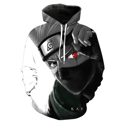 2021 New Arrival Harajuku Hoodies Uchiha Uzumaki Hatake Printing Pullover Sweatshirt Hip Hop Streetwear