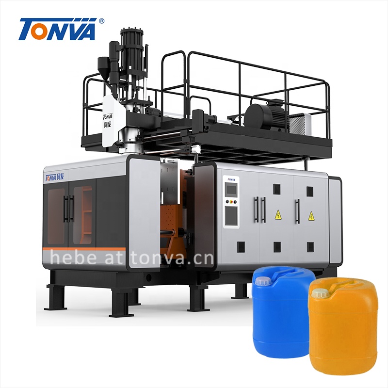 TONVA 60L HDPE plastic lubricating oil bottle making extrusion blow molding machine manufacturer